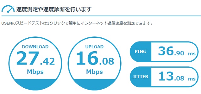ギガwifi速度